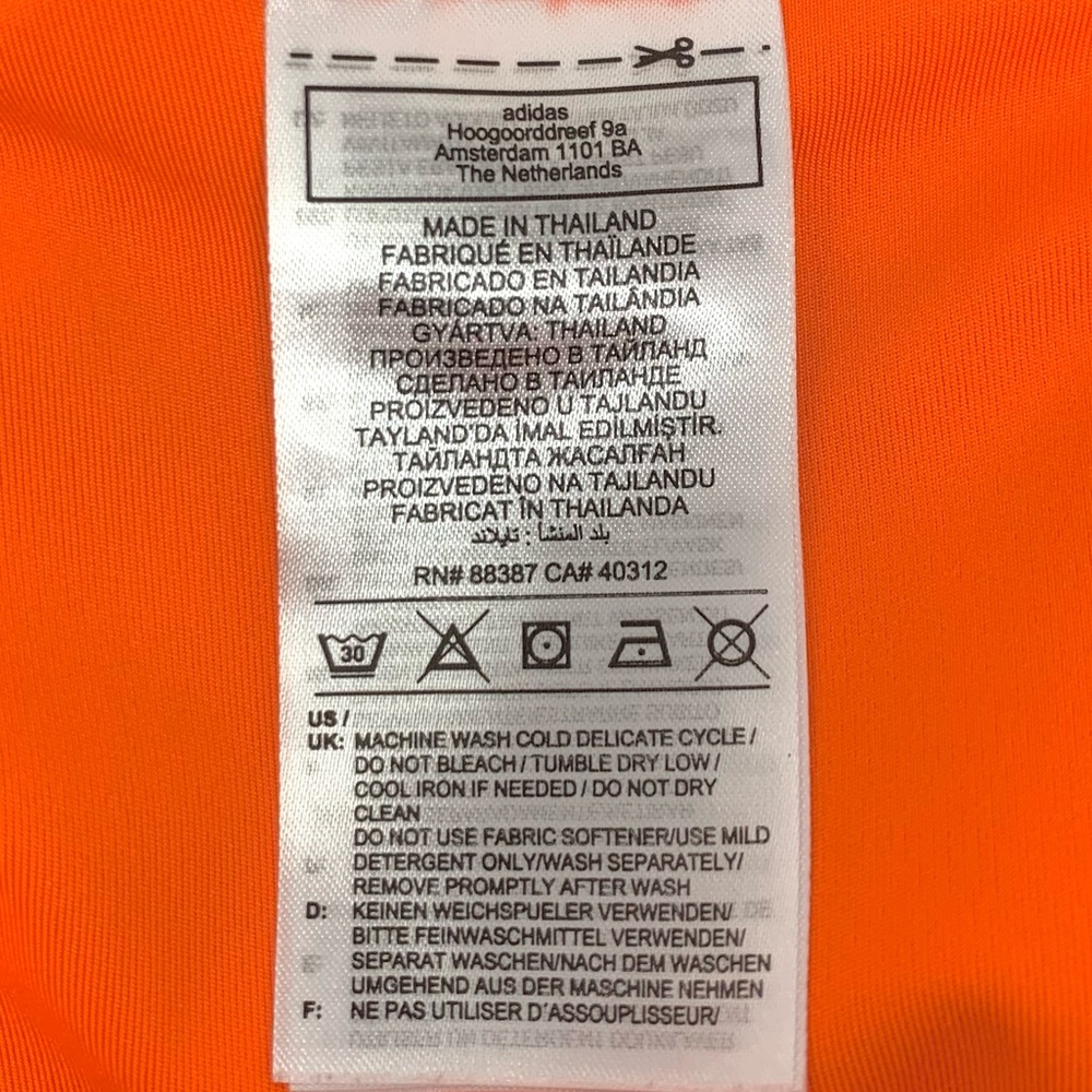 Adidas ClimaCool Tennis Match Skirt Orange Skort Athletic Shorts Women’s size XL - Picture 12 of 13